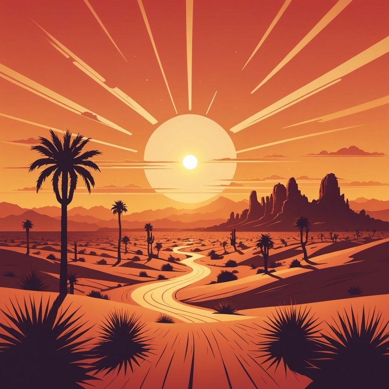 This song is a mystical journey into the heart of americana, fused with the transcendental essence of psychedelic effects, evoking images of vast, sun baked landscapes interrupted by surreal mirages that make the familiar feel otherworldly. Emphasizing spacious, echoing guitar solos that drift over a landscape of subtle, organic percussion, the piece captures the spirit of an introspective desert road trip.