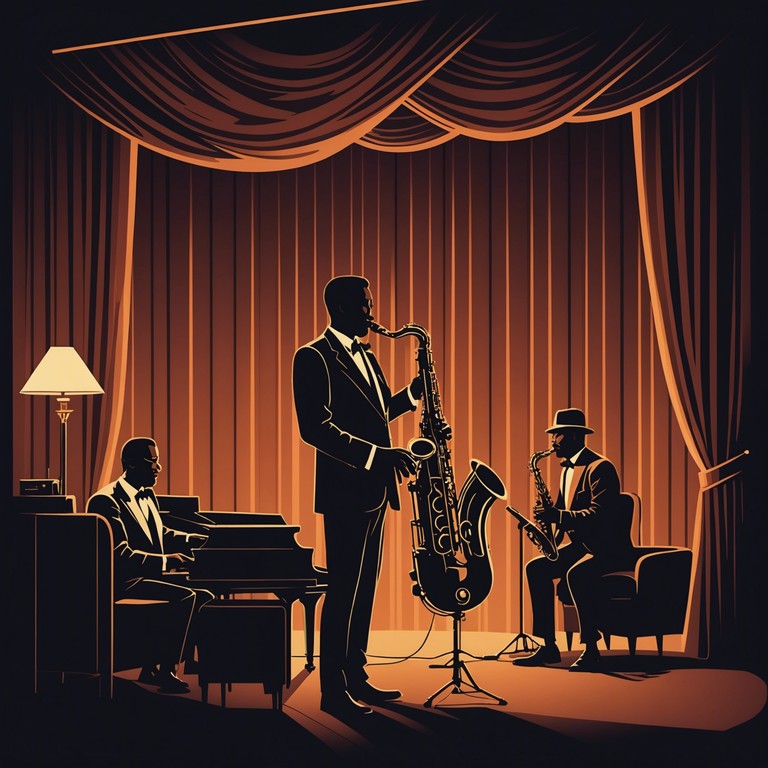 This track blends the cool, laid back vibes of old school jazz with the innovative rhythms of sophisticated hip hop. It features a mesmerizing saxophone solo that weaves through a landscape of deep beats and scratchy old vinyl textures, giving a nod to the harlem renaissance era while anchoring firmly in modern musical aesthetics.