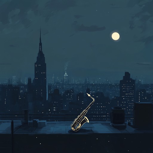 Picture a calm evening with luminous city lights twinkling in the distance. A soothing saxophone weaves through the air, accompanied by smooth house rhythms and ambient synths. This track evokes a sense of urban tranquility and gentle sophistication.