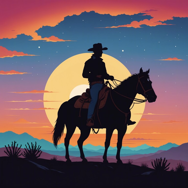 A light hearted and upbeat western track that paints a picture of a joyful ride through the sprawling, sunlit plains. The music perfectly captures the essence of a carefree western adventure with a modern twist, ideal for setting an optimistic and adventurous atmosphere.