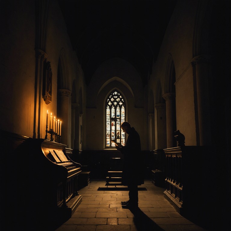 Exploring the darker side of spirituality, this track uses the power of gospel music turned introspectively eerie. The organ's melodies are stretched and twisted, echoing through vast, imagined cathedrals filled with whispers and shadows.