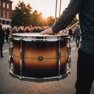 snare drum leads the cheerful march