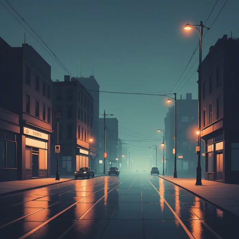 Venture deeper into the night where shadows stretch and the air carries a chill. The electric guitar's melancholy riff provides the backdrop for this introspective journey, echoing the complexities of urban solitude.