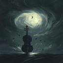 whimsical yet sinister violin capriccio with unsettling, eerie melodies.
