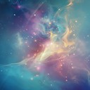 ethereal and serene with cosmic, weird undertones.