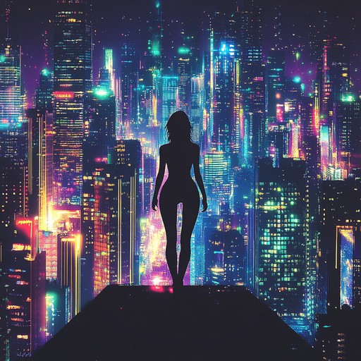 An adrenaline fueled track blending pulsating electronic rhythms with soaring synth melodies, capturing the essence of rebellion and self empowerment in a dystopian cyberpunk world.