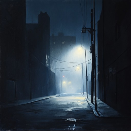 A haunting instrumental uk garage track featuring eerie synthesizer pads, dark basslines, and pulsing 2 step rhythms, evoking the feeling of walking through deserted city streets at night.