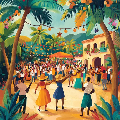 Immerse yourself in an exuberant instrumental salsa tune, filled with vivacious brass, dynamic piano, and percussion that capture the essence of a tropical fiesta. The vibrant energy and cheerful rhythm will make you want to dance under the sunny skies