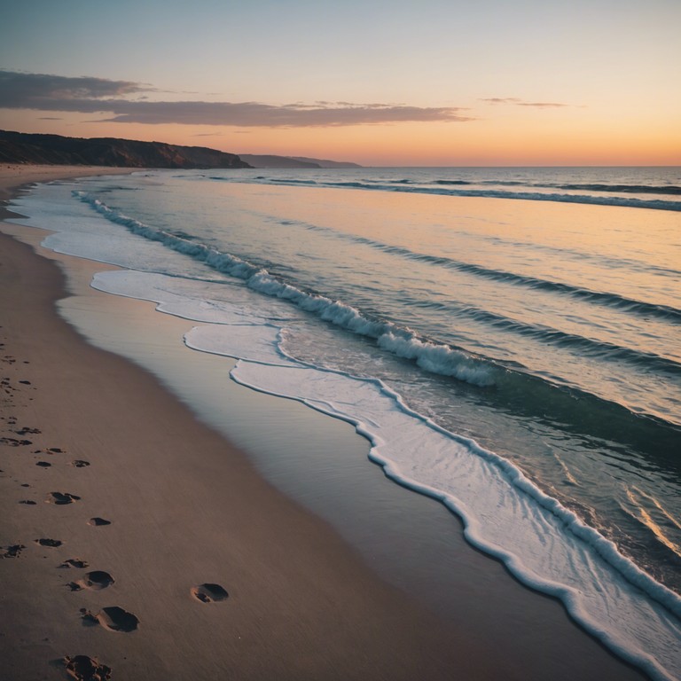A calming blend of smooth disco beats and soft rhythmic pulses crafted to evoke the serene feeling of a sunset by the beach. This track combines the laid back feel of smooth jazz with the rhythmic vibrancy of disco, ideal for unwinding or gentle social gatherings.