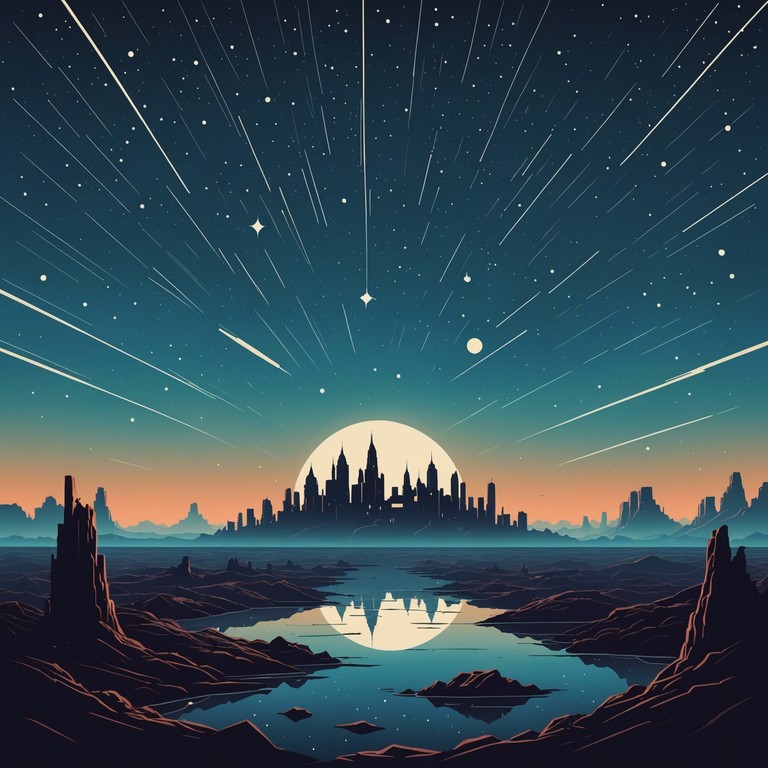 This track is a musical journey, blending ethereal synths with traditional orchestral elements to transport listeners from ancient landscapes to futuristic horizons. It employs complex layers and an evolving soundscape that taps into both nostalgic and forward thinking moods. Imagine traveling through time and space, where detailed textures and sweeping dynamics guide you through unknown galaxies.