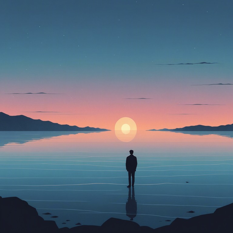 A hauntingly beautiful track that combines subtle, ethereal synths with a melancholic rhythm, evoking scenes of desolate landscapes and forgotten memories, immersing the listener in a reflective, introspective journey.