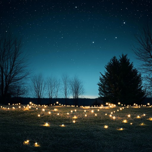 Experience a dreamy, passion filled christmas night under a starlit summer sky. This instrumental piece combines the warmth of summer with the magic of christmas, creating an unexpected yet deeply romantic atmosphere. Imagine traditional holiday lights strung through a summer meadow, with soft violin melodies leading the way through this surreal festive romance.