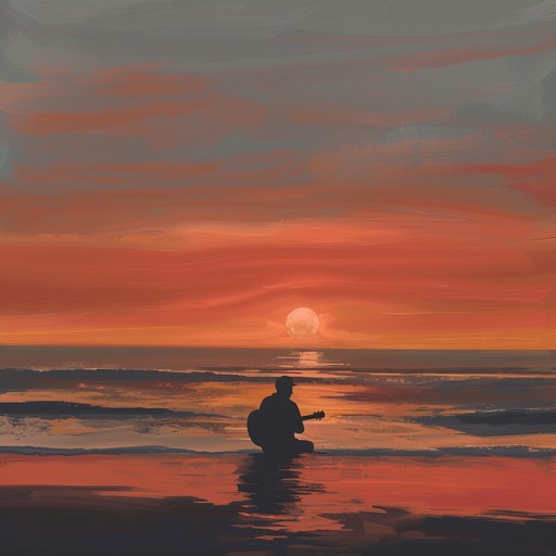 Imagine sitting on the sands of rio as the sunset spreads its golden hues, with the soft strums of a classical guitar blending with the rhythmic sounds of the gentle waves. This bossa nova piece captures the serene end of a perfect day, filling the air with a peaceful contemplation. The melody is subtle yet deeply evocative, perfect for reflection and relaxation.