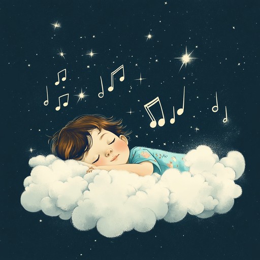 A soothing instrumental lullaby played on the harp, designed to calm the mind and gently lull listeners into a restful sleep, evoking images of whispering winds and serene night skies.