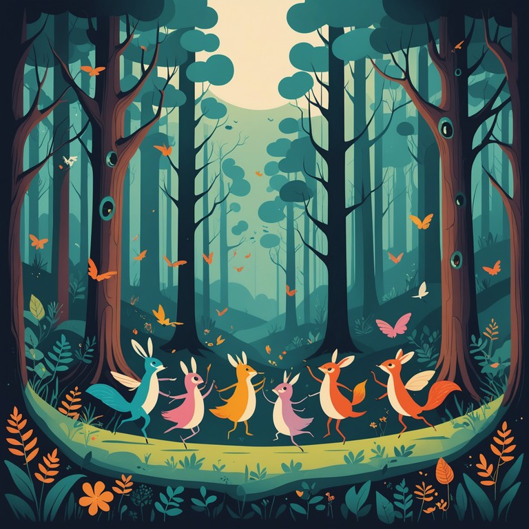 Dive into an auditory buffet featuring a peculiar blend of instruments and styles, encapsulating the joy of a fantastical daydream. The accordion leads a symphony of unexpected twists and twirls, marking each step of this imaginary parade with a cheerful, uplifting tone.