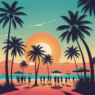 joyful tune with tropical rhythms
