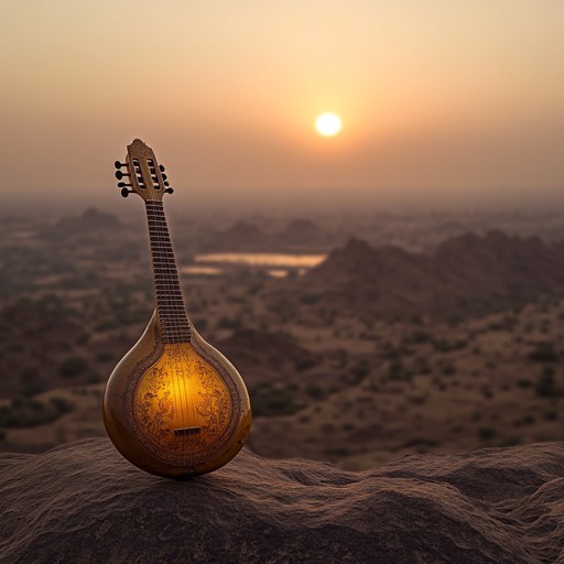 A spirited instrumental featuring the sitar, merging traditional hindustani ragas with contemporary beats to create an uplifting and festive atmosphere that evokes the freshness of a new dawn