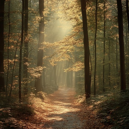 A tranquil stomp rhythm enriched by ambient forest sounds and soft acoustic guitar, creating a peaceful haven ideal for meditation and stress relief.