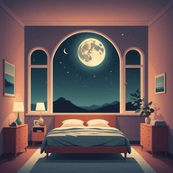 delicate strings strum under moonlight's glow.