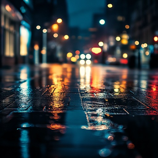 An instrumental hip hop piece blending soft rhythms with gentle piano and ambient textures, evoking deep thoughts during a quiet night in the city