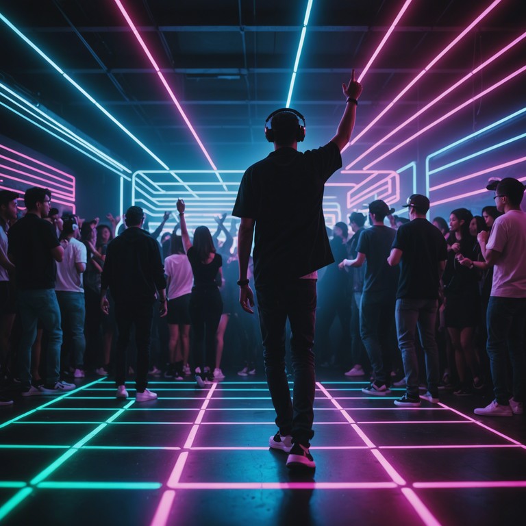 This track embodies the energy of a high octane nighttime rave, featuring electrifying beats and rhythmic complexity that captures the essence of modern electronic dance music. The lead synthesizer drives the melody while layered digital effects add depth and intensity, perfect for a dancefloor engulfed in neon lights. This track embodies the energy of a high octane nighttime rave, featuring electrifying beats and rhythmic complexity that captures the essence of modern electronic dance music. The lead synthesizer drives the melody while layered digital effects add depth and intensity, perfect for a dancefloor engulfed in neon lights.