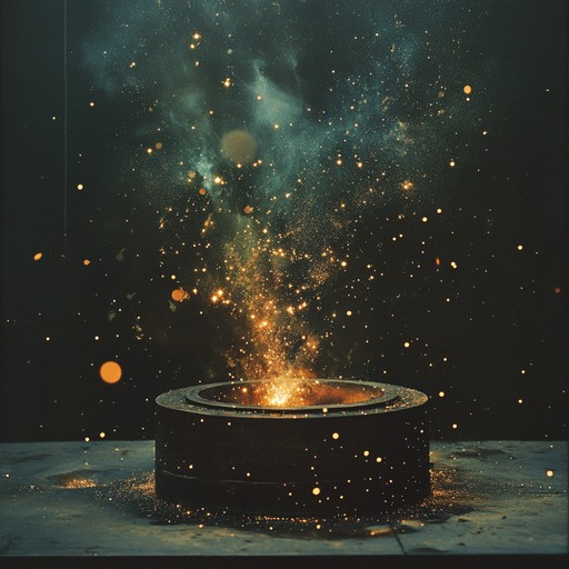An instrumental combining thundering guitar riffs, ethereal synths, and cosmic soundscapes. This track evokes the explosive birth of stars, fiery planetary collisions, and the vast expanse of deep space, creating an epic auditory journey