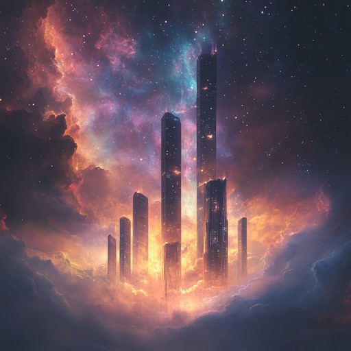 An instrumental idm composition that evokes grandeur and awe, blending intricate rhythms with expansive celestial melodies. Towering layers of synths over complex glitchy percussion take the listener on an elevating journey through an otherworldly sonic landscape.