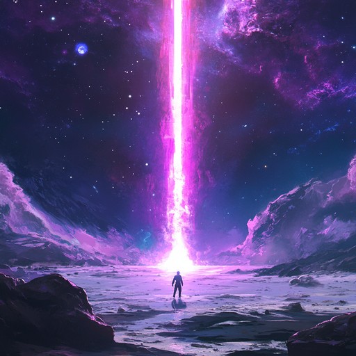 An energetic trance composition that infuses interstellar vibes with aggressive soundscapes. It’s designed to create an intense and forceful atmosphere, ideal for high energy activities, transporting the listener through galaxies with powerful rhythms and soaring synths.