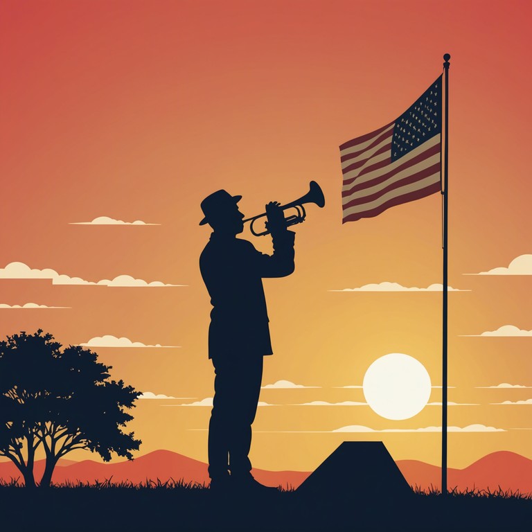 This composition captures a solemn, inspiring essence of patriotism wrapped in mystery and grandeur. It delicately combines subtle dynamics with powerful emotive peaks, echoing the spirit of a nation's history and dreams.