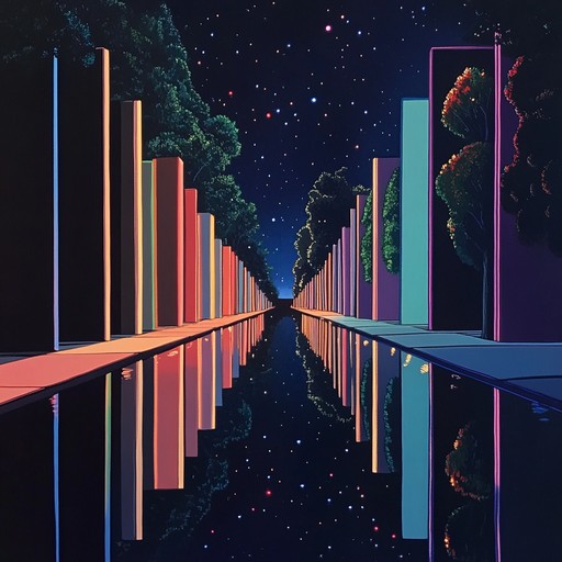 Twilight neon motion takes you on a journey through a futuristic cityscape at dusk, where the past's nostalgia collides with tomorrow’s visions, all underscored by emotional and vibrant synth melodies that create a visually rich and heartfelt sound environment.
