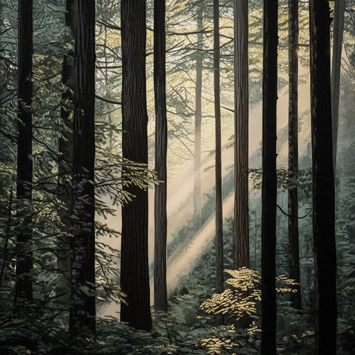 A delicate folk rock instrumental weaving serene guitar patterns reminiscent of a quiet cedar forest. The gentle strumming and minimal percussion evoke a sense of calm, peacefulness, and a deep connection with nature, ideal for moments of reflection and tranquility.