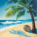 light hearted, rhythmic, and breezy instrumental for relaxing summer days