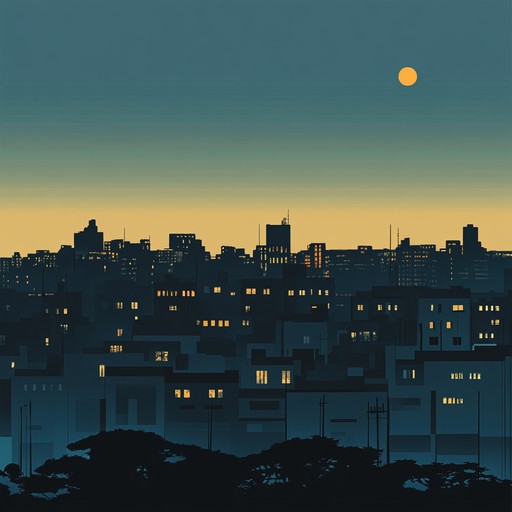 A suspenseful instrumental afrobeat piece featuring deep basslines and eerie percussion that evoke a sense of mystery and tension in an urban night setting.