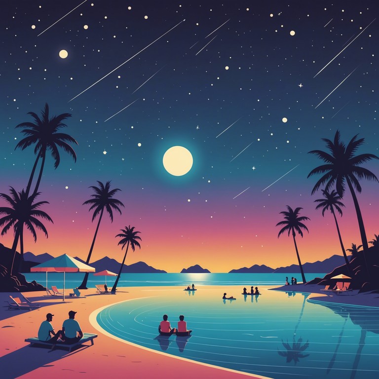 Imagine a unique fusion of traditional rumba rhythms with contemporary electronic beats, creating an exhilarating experience that captures the essence of a vibrant, moonlit beach party. The song features complex percussion patterns and a rich melody that invites listeners to dance under the stars.