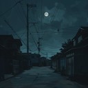 subdued urban ambiance with melancholy beats and textures
