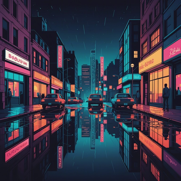 This track immerses you in the essence of urban nightlife, merging shimmering synthesizer melodies with a punchy dance beat. Designed for late night city drives or electrified club scenes, the music embodies the pulsating life of the streets with an irresistible groove.