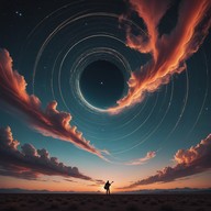 experiencing the vast, surreal universe.