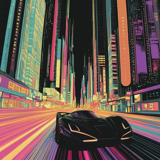 Experience an adrenaline fueled synthwave track that captures the essence of an exhilarating night drive through neon lit city streets. Pulsating synths and driving beats evoke the excitement of high speed chases and electric urban landscapes.