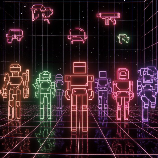 In this imaginative composition, the nostalgic sounds of the 1980s video game era are fused with modern electronic layers to create a dynamic soundscape that feels both retrospective and forward looking. Through the use of 8 bit synthesis, each note bridges the divide between past and future, ideal for listeners seeking a blend of old school video game nostalgia and contemporary digital art In this imaginative composition, the nostalgic sounds of the 1980s video game era are fused with modern electronic layers to create a dynamic soundscape that feels both retrospective and forward looking. Through the use of 8 bit synthesis, each note bridges the divide between past and future, ideal for listeners seeking a blend of old school video game nostalgia and contemporary digital art