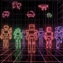 retro sounds meet futuristic digital landscapes