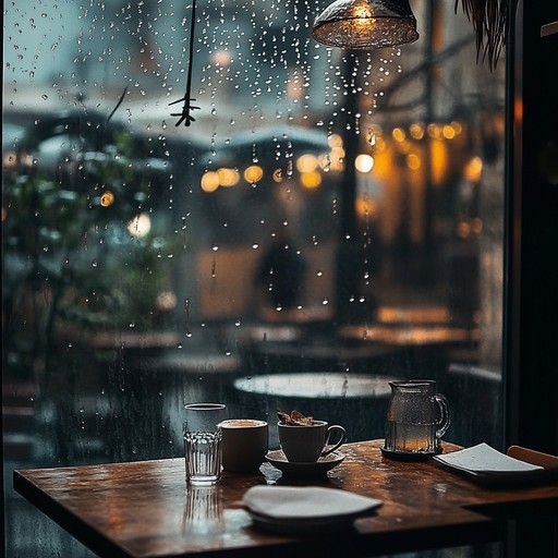 Perfect for those needing a background soundtrack to facilitate reflection or artistic pursuits, this alternative track offers a blend of calming piano sequences intertwined with the natural symphony of a rainy evening.