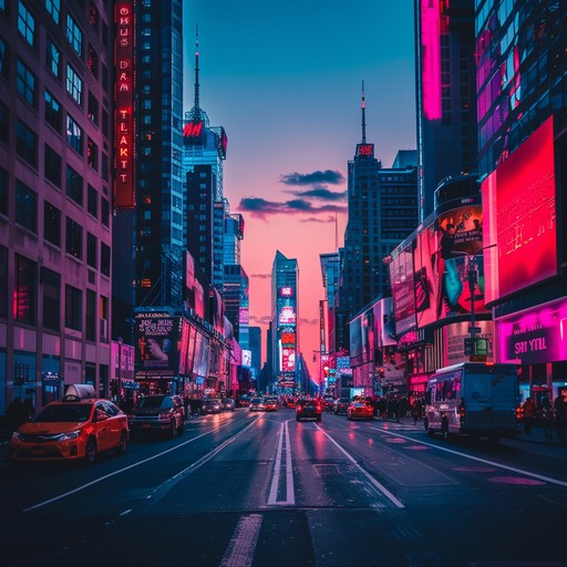 A modern instrumental capturing city evenings with edgy synths and serene undertones, ideal for contemporary urban settings. The music resonates with the pulse of the city, balancing edgy and relaxed moods seamlessly.