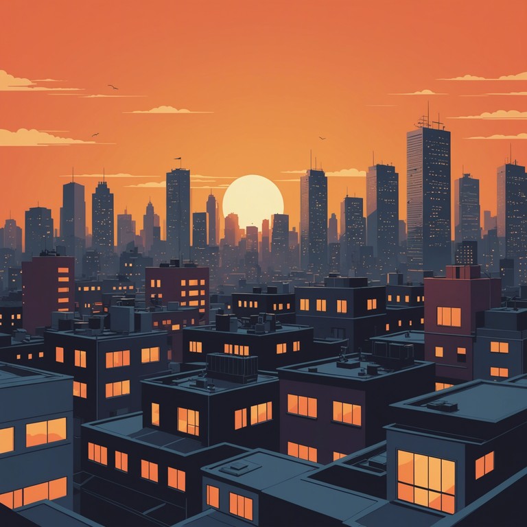 Capturing the essence of city life winding down with flowing rap beats and soft electric piano melodies: a soundtrack for evening reflections or low key nights.