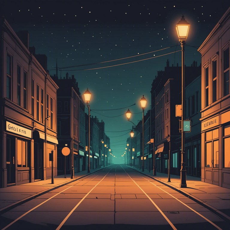 Imagine walking through a city's quiet streets at night, under soft glowing streetlights, as a serene yet potent rap beat flows through your headphones, capturing the essence of tranquility amidst urban solitude. This track blends soft percussive elements and a steady rhythmic bassline to evoke the peaceful side of nighttime cityscapes.