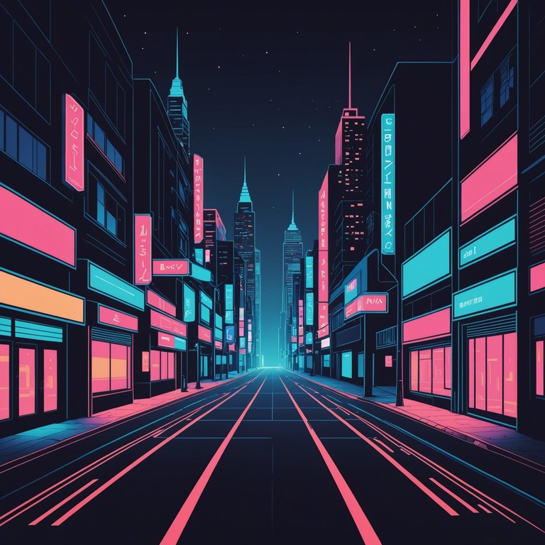 This track blends otherworldly synths with a slow, pulsating rhythm, creating a surreal atmosphere that encapsulates feelings of romance in a neon lit dreamscape, simulating the experience of navigating through a colorful, surreal urban evening. The use of electric piano adds a touch of warmth and intimacy, making the listener feel as though they are floating on waves of love and light.