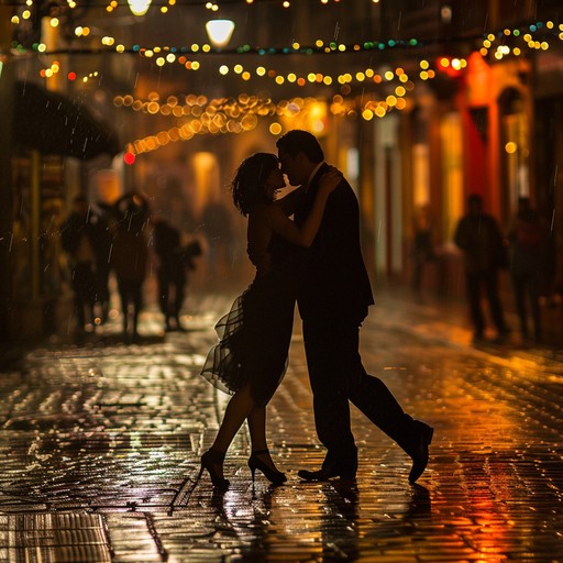 Picture yourself in a dimly lit dance hall in the heart of buenos aires. The air is thick with anticipation as couples take to the floor. Suddenly, the music begins - a hauntingly beautiful tango melody played on a solo violin, accompanied by the rhythmic pulse of the piano and the deep, resonant tones of the bandoneon. As the music builds in intensity, the dancers move in perfect synchronicity, their bodies intertwined in a sensual embrace. The violin soars above the other instruments, its plaintive cry echoing the longing and desire of the dancers. The piano and bandoneon provide a rich, textured backdrop, their complex harmonies and syncopated rhythms driving the music forward with an irresistible momentum. As the piece reaches its climax, the dancers whirl faster and faster, their feet flying across the floor in a dizzying display of passion and skill. The music crescendos to a fever pitch before finally dissolving into a soft, tender coda - a moment of quiet intimacy shared between the dancers and the musicians.