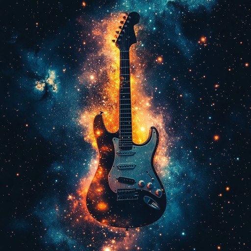 A powerful blend of soaring guitar riffs and ambient sounds, creating a celestial atmosphere that transports listeners to the far reaches of the universe.