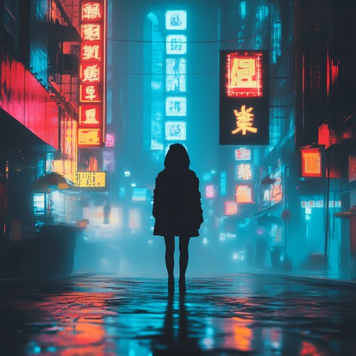 An instrumental chillwave song that evokes a dreamlike journey through neon lit cityscapes, featuring lush synth pads, ambient textures, and gentle pulsating rhythms.