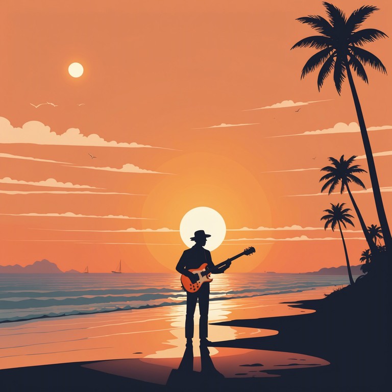 This track blends smooth, soulful guitar riffs with a gentle rhythm section, creating a relaxing yet invigorating vibe perfect for evening wind downs. The melodic interplay between the bass and electric guitar introduces a serene yet groovy atmosphere, making it an excellent companion for reflective moments or soft background music during a gathering.