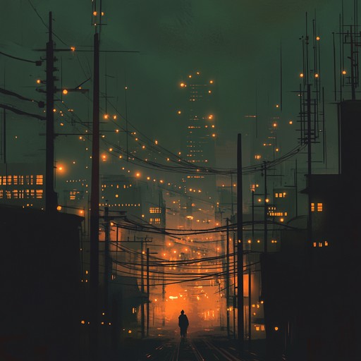 Trap beats merge with ethereal synths to craft a surreal and magical ambiance, reminiscent of a neon lit urban night, full of dreamy and otherworldly vibes.